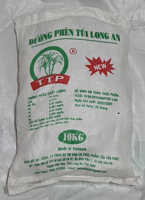 Đường phèn Hạt Kim cương Long An  túi 500g  Bao  20 túi